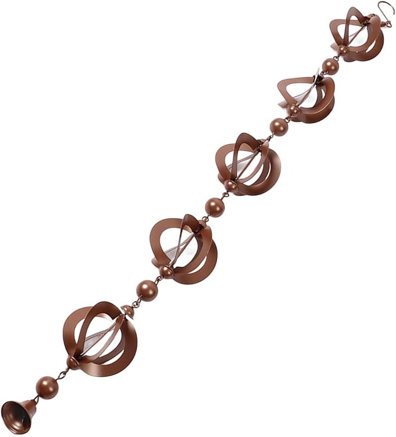 Pilipane سلسلة مطر دوارة مجوفة للحديقة 108 سم حديد زخرفي - Image 3